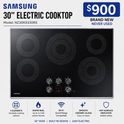 NEW Samsung 30” Electric Cooktop WiFi – 5 Burner