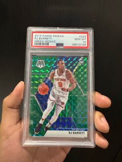 2019 Panini Mosaic RJ Barrett Green Mosaic #229 PSA 10 Gem Mint