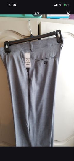 NEW BOYS CHAPS PANTS DRESS SLACKS SZ 16 GRAY