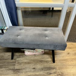 Button Tufted Ottoman Bench, Fashionable 