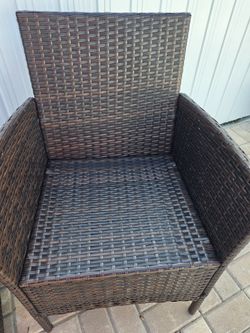 Patio chair and table