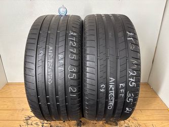 2 tires 275 35 21 Bridgestone alenza 001 Run flat no repairs