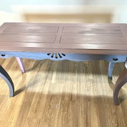 Boho Upcycled Entryway Table