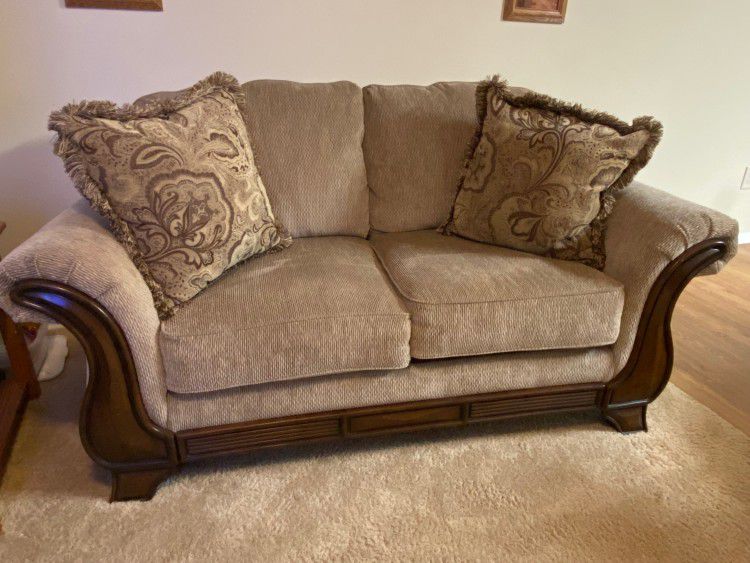 Brown Couch Seats 2