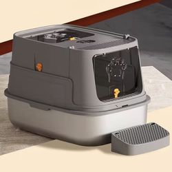 Multiple Functional Enclosed Puss Toilet with Removable Entrance and Ventilated Protect for Easy Cleansing and Control Huge Untarnished Puss Toilet