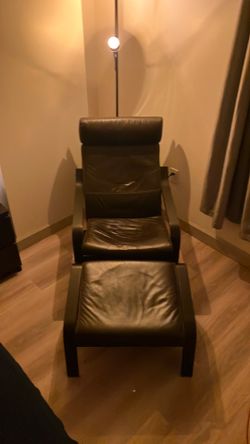 Free brown “leather” chair IKEA