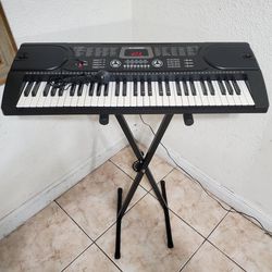 Lagrima Key Portable Electric Keyboard Piano With Stand Microphone