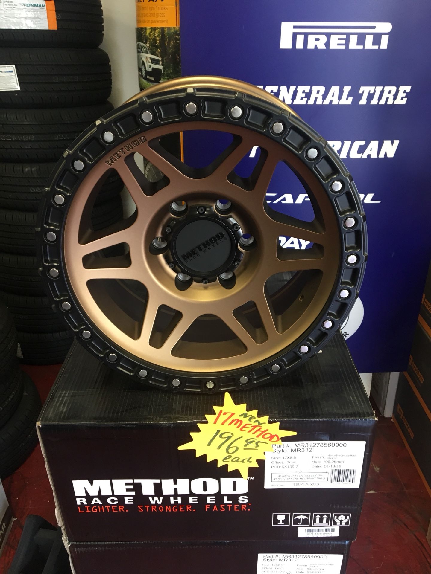 17 x 8.5 METHOD MR312 bronze 6/5.5