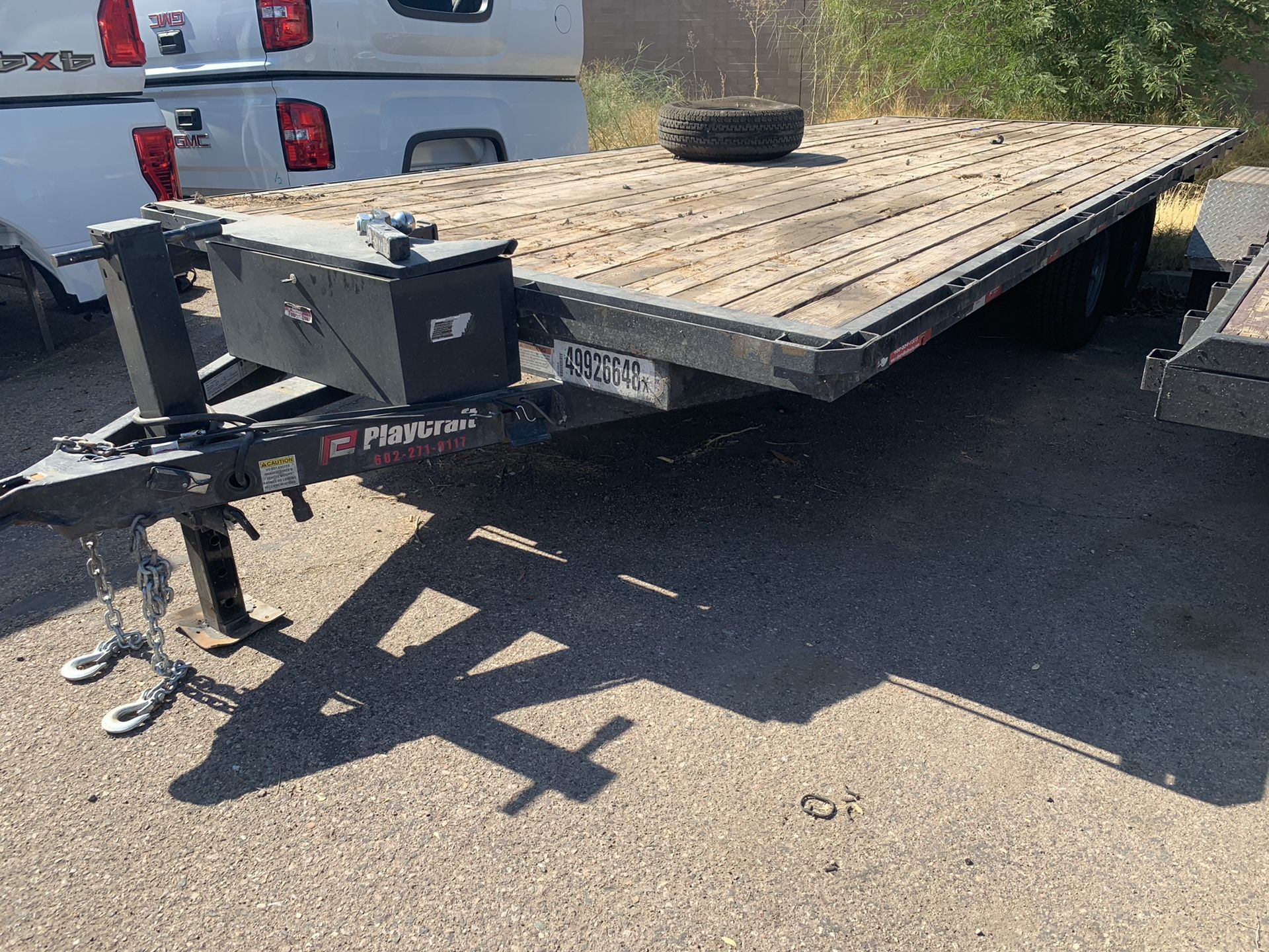 20x8 2016 Playcraft flatdeck trailer