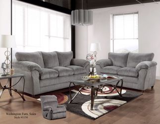Brand new grey sofa and love seat