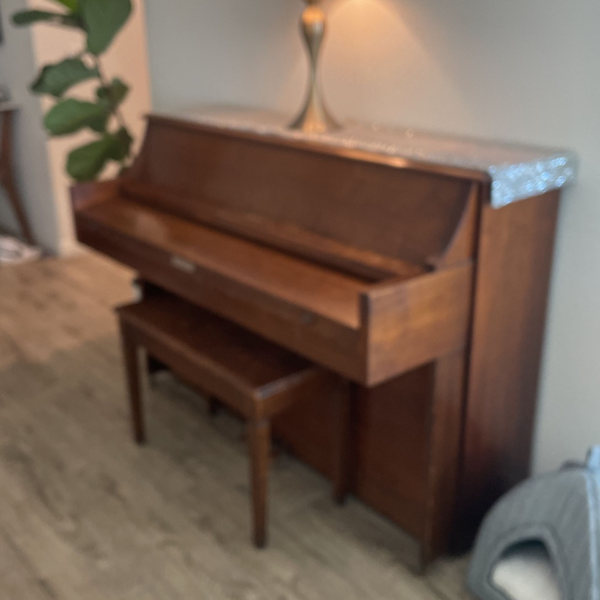 Baldwin Piano (lamp and drape not included)