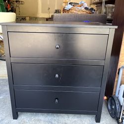 Black 3 Drawer Dresser 