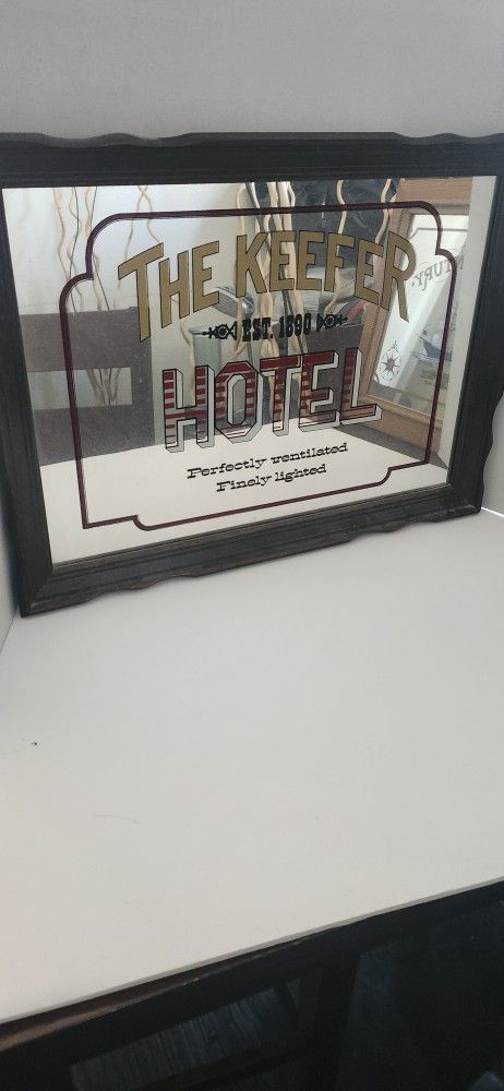 THE KEEFER HOTEL MIRROR FRAME