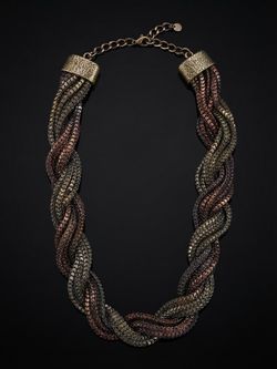 Braided Multi-Strand Statement Necklace