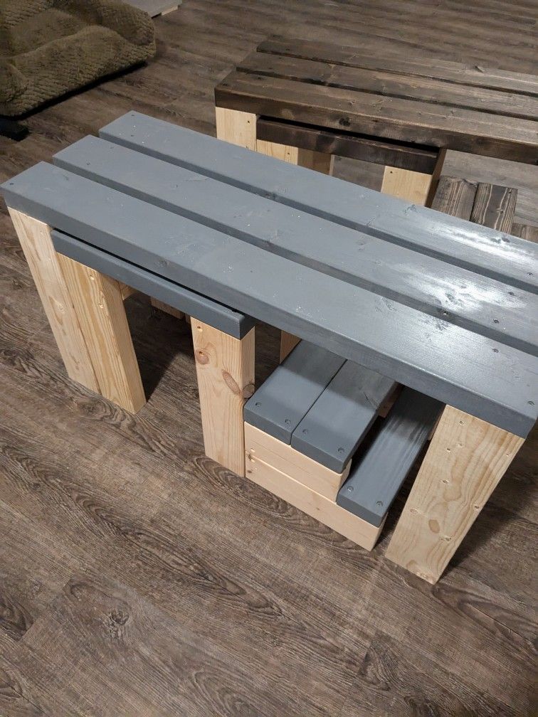 Bench, Stool, Step Stool, Set
