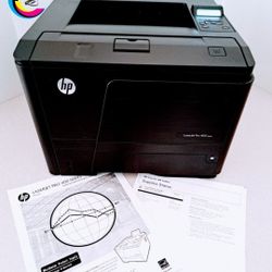 Laser Printer Hp LaserJet Pro 400 M401dne || Prints Automatically Double-Sided || Duplex || Speed Up To 38ppm || USB2.0 || Ethernet RJ-45 || Network |