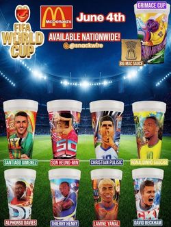 McDonald's 2026 FIFA World Cup Collectible Cups Whole Set