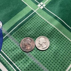 1965 quarter and 2013 silver