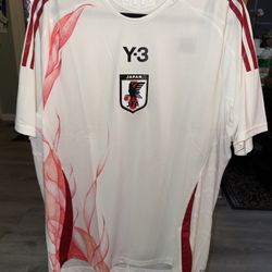 🇯🇵🔥 Japan Y-3 White Jersey – Player Version – Size XL– Brand New w/ Tags 🏷️✨