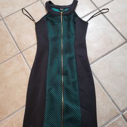 Green And Black Dress