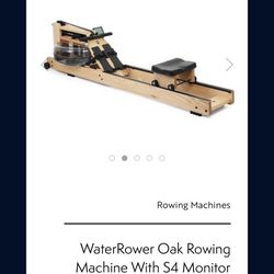  WaterRower Oak Rowing Machine With S4 Monitor
