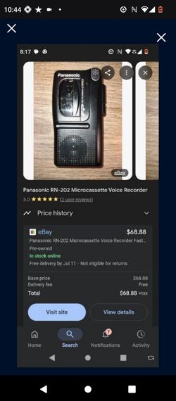 Panasonic Micro Recorder
