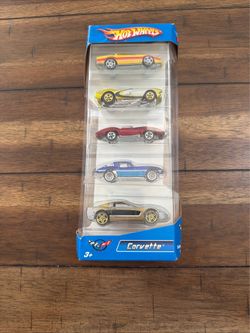 5 Pack Hotwheels Gift Pack Corvette In Package