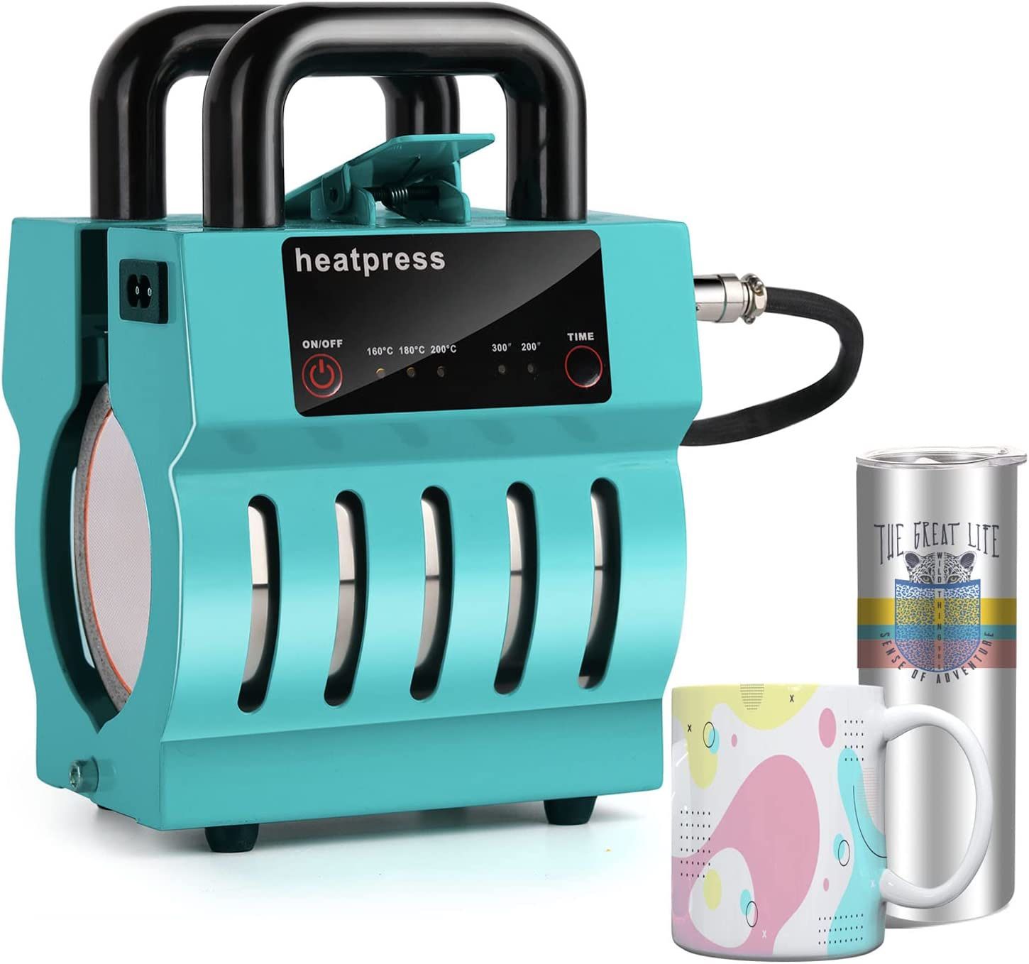 DIY Mug Heat Press, Coffee Mug Heat Press with Overheat Protection, Heat Transfer Sublimation Mug Press, Easy to Use, Smaller Size, Suitable for Home,