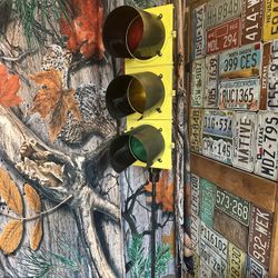 Vintage Full-Size Traffic Signal Light w/ Controller + 10ft Cord (Working)