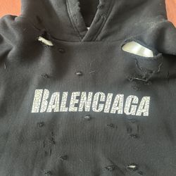 Distressed Balenciaga Hoodie Size m