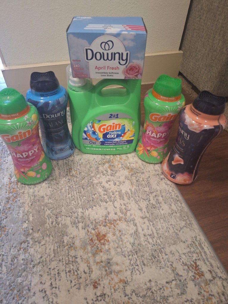 Gain Scent Beads, Detergent, Dryer Sheets