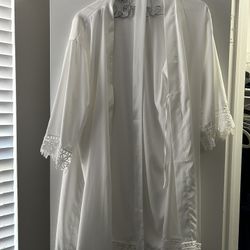 White Silk Robe 