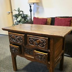 Antique-Style Chinese Ming Altar Cabinet / Coffer Table
