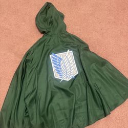 New Green Hood Cloak Cape Cosplay Halloween Costume 