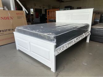 Queen bed and mattress