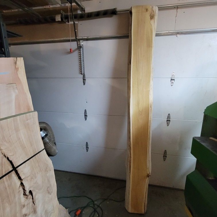 Black Locust Live Edge Fireplace Mantle Material