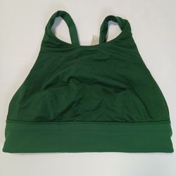 Lululemon Sz 14 Wunder Train Longline Bra Everglade Green