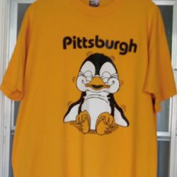 Vintage Pittsburg Penquins Single Stitch Tshirt Xl