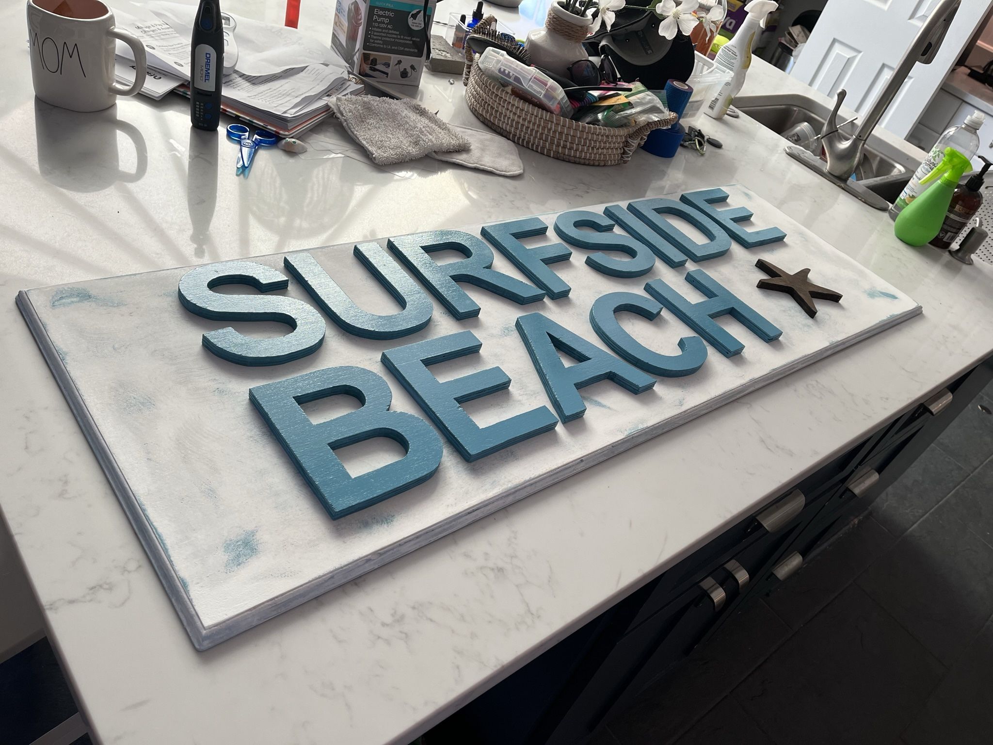 Handmade Surfside Beach Sign