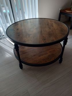 Round  2 Tier Coffee Table