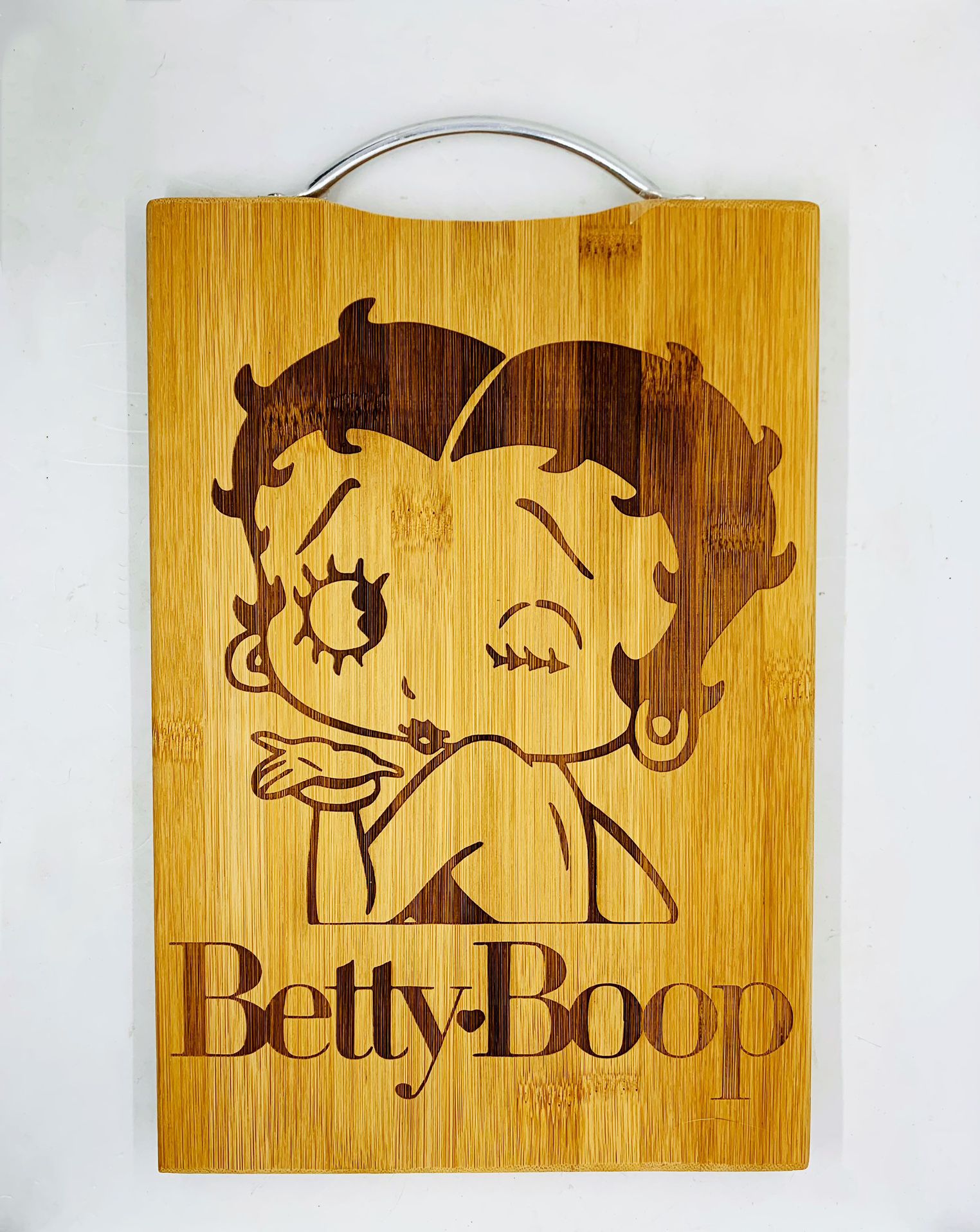 Betty boop laser engraved bamboo high quality cuttingboard pop gift