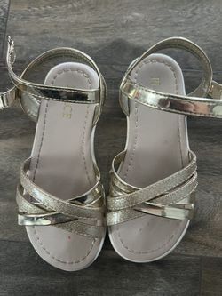 Little Girl Gold Sandals