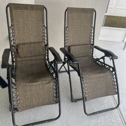 Pair Of Anti-gravity Chairs $50.00 OBO