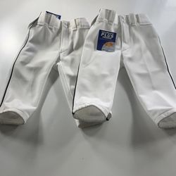 Mizuno Premier Youth Small Baseball Pants Short Knickers Pant White  Black Pipe