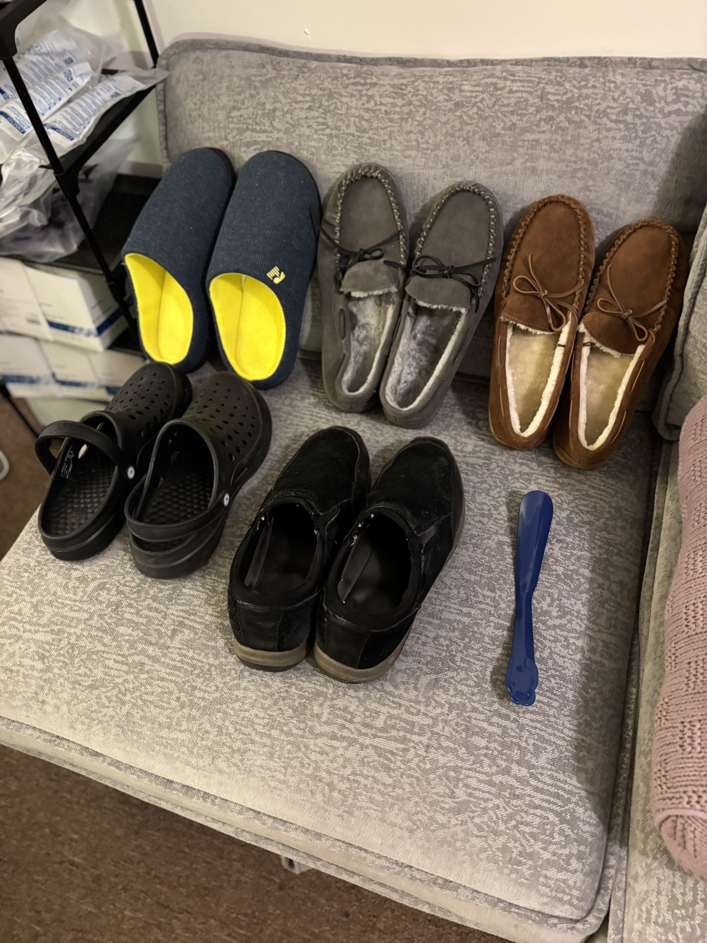 Four Men’s Size 11 Bedroom Slippers