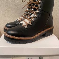 NIB A New Day Women's Black Boots With Fur, Size 6.5