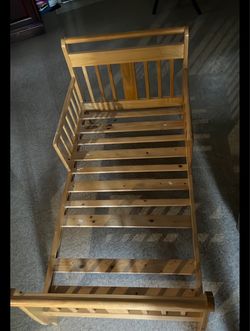 Twin Wood Bed Frame with Slats