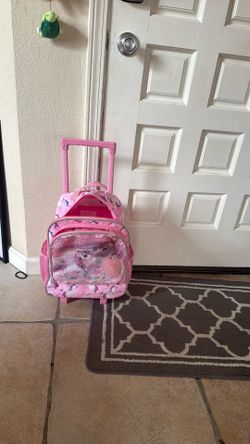 Pink Kids Roll Backpack 