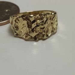 10k Vintage Nugget Ring 
