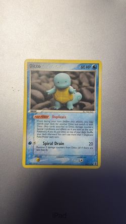 Ditto Pokémon Card 64/113 EX Delta Species